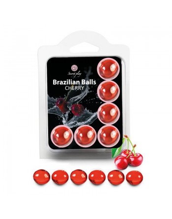 6 Brazilian Balls Cerise 3386-6