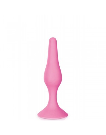 Plug anal ventouse rose taille S